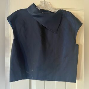 100% Silk DUSAN Blue Women's Top